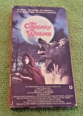 The Company Of Wolves Vhs Horror Vestron Video 1985 Werewolf David Warner Rare