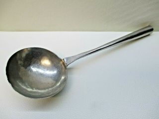 Antique Coin Silver (90 Silver) Large Soup Ladle 13.  5 " 187.  6g Unknown Maker