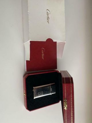 Cartier Lighter Silver Gas Rare