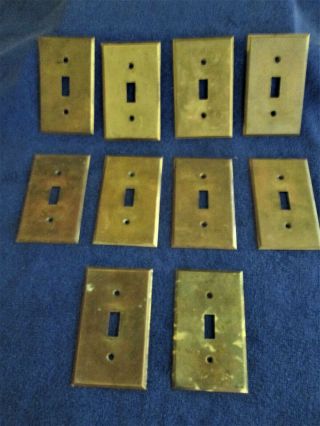 Vintage Brass Light Switch Toggle Wall Plate Covers