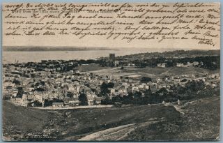 Staten Island Ny View From Hills Above Stapleton Antique Postcard