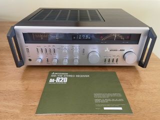 Rare Vintage Mitsubishi Da - R20 Stereo Receiver - Silver Japan -