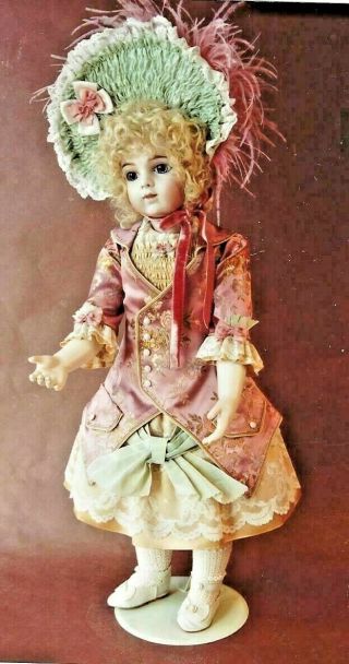 28 " Antique German French Doll Sleeveless Dress Jacket Hat Undies Pattern German