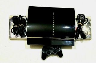 Rare Sony Playstation 3 Fat 80gb Backwards Compatible Ceche01 Bundle.