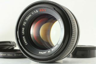 Rare " O " 【exc,  5】canon Fd 55mm F/1.  2 S.  S.  C.  Ssc Mf Lens Fd Mount From Japan 795