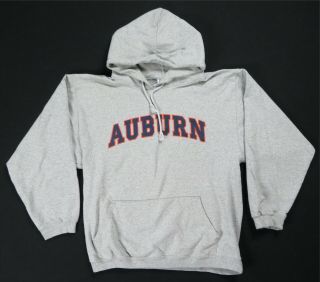 Rare Vintage Anders Auburn Tigers Ncaa Football Hoodie Sweatshirt 80s 90s Gray M