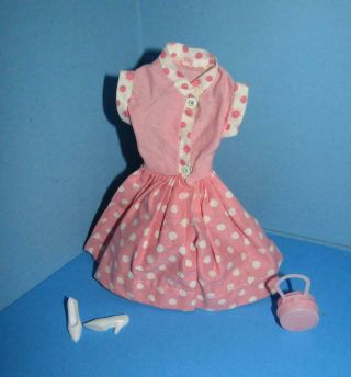 Vintage Barbie Clone Polka Dot Dress Heels Purse Peggy Ann Shillman Premiere?