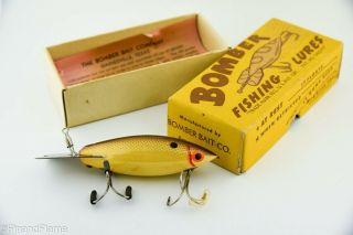 Vintage Early Wooden Bomber Minnow Antique Fishing Lure Jt3