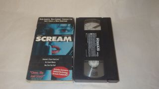 Scream (vhs,  1997) Rare Exclusive Neve Campbell Cover Wes Craven Drew Barrymore