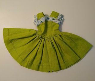 Vintage Ideal Tagged Little Miss Revlon Dress Lime Green And Floral Nm