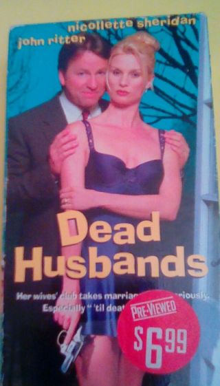Dead Husbands Rare Blockbuster Movie 1998 Vhs John Ritter Nicollette Sheridan