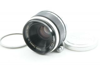 Rare " / Near " Canon 35mm F2.  8 Leica Screw Mount L39 Ltm From Japan