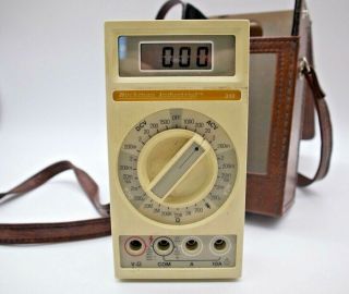 Rare Vintage Beckman Tech 310 - Digital Multimeter,  With Leads & Bag -