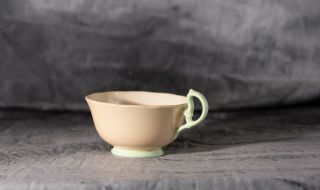 Vintage Tea Cup Pastella Royal Albert Bone China England Peach & Green