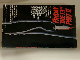 Rare Vintage Simon Hawke Friday The 13th Part Ii Paperback
