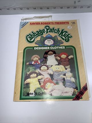 Xavier Roberts Cabbage Patch Kids Designer Clothes Pattern Book 1984 Plaid & Pat