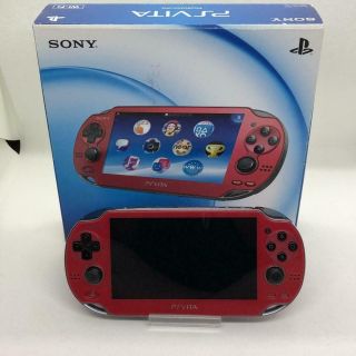 Ps Vita Cosmic Red Pch 1000 Za03 Box Console Charger Sony Playstation Rare F/s