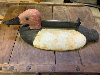 Antique / Vintage Cast Iron Duck Decoy Boot Scraper / Door Stop