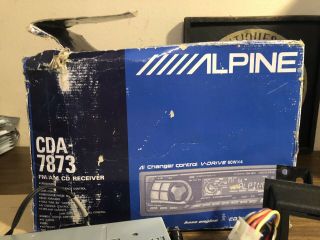 ALPINE CDA - 7873 CD PLAYER VINTAGE rare 4