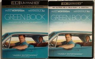 Green Book4k Ultra Hd Blu Ray 2 Disc,  Rare Oop Slipcover Sleeve