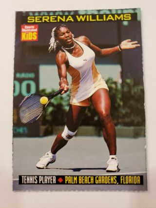 Rare 1999 Serena Williams Rookie Rc Card Sports Illustrated For Kids Womens.