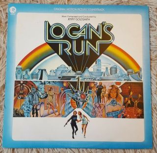 “ Logan’s Run “ Rare Soundtrack Lp 1976 Mgm Jerry Goldsmith Vinyl Ex,