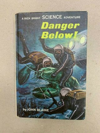 Rick Brant Science Adventure 23 Danger Below Rare Pc John Blaine Hal Goodwin