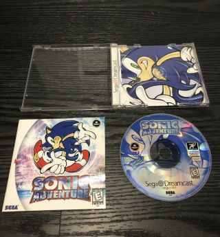 Rare Sonic Adventure (sega Dreamcast,  1999) Authentic Cib