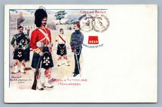 British Antique Postcard Argyll & Sutherland Highlanders