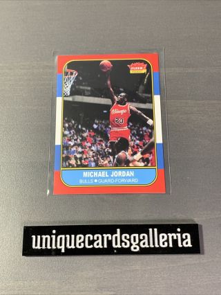 1986 Fleer Error Rare Michael Jordan Rc Rookie Card 57 Of 132 Ungraded