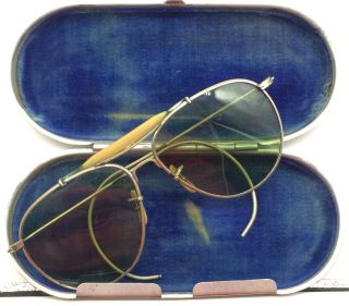 Rare Pre Ray - Ban Usa Aviator Wwii Bausch & Lomb Usaaf Usn Sunglasses An6531