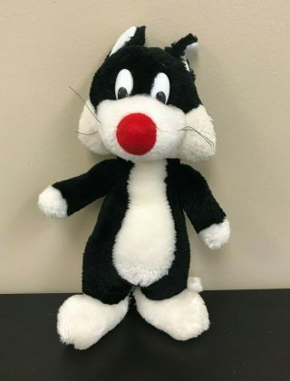 Vintage 11 " Sylvester Stuffed Plush,  Looney Tunes Cat Warner Brothers 1996