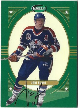 2001 - 02 Parkhurst Vintage Autograph Pa32 /80: Jari Kurri Edmonton Oilers Rare