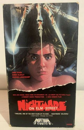 Nightmare On Elm Street Cult Horror Vhs Tape Gore Slasher Dead 80s Rare
