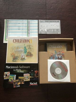 Civilization II 2 Gold Expansion PACK PC BIG BOX COMPLETE Rare Vintage Retro 2