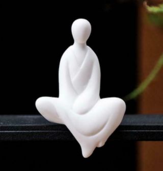 3.  1 " Chinese White Porcelain Ceramics Buddhism Buddha Figurine Statue Statues 2