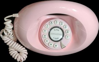 Retro Rare Pink Donut Phone Telephone 1970 