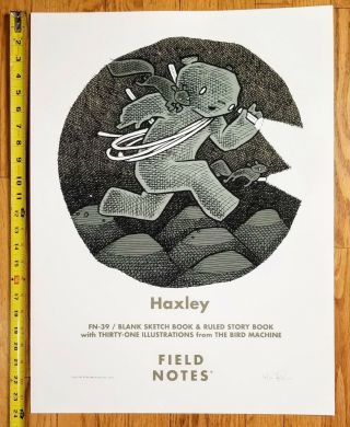 Jay Ryan Bird Machine Haxley Field Notes Fn - 39 Story Book Poster 38