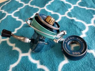 Vintage Ocean City 300 Spinning Reel With Extra Spool.