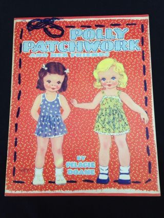 1941 Vintage Polly Patchwork And Her Friends Paper Dolls Uncut