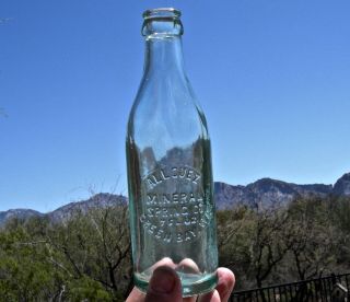 Ca 1910 Green Bay,  Wisconsin Wi " Allouez Mineral Spring Co " Antique Soda Bottle