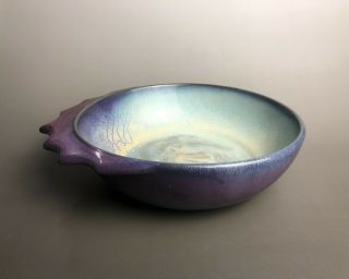 Rare Chinese Porcelain Jun Kiln Purple & Blue Glaze Dragon Design Brush Wash