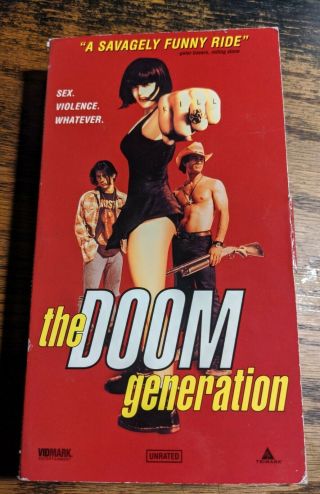 The Doom Generation Unrated Vhs Tape Rare Cult Gregg Araki Rose Mcgowan Cult Sex