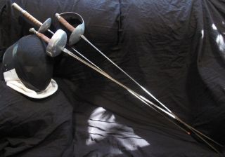 Rare Lames Fencing Gear Set - Mask Size L - Foil - Epee - Sabre - All Right Hand