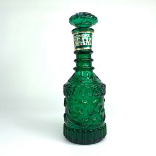 Vintage Jim Beam 1968 Green Glass Decanter Liquor Bottle Kentucky Derby 230