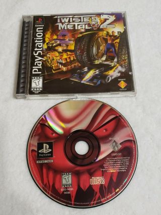 Twisted Metal 2 Ii (ps1,  Playstation 1) ☆complete☆black Label☆rare☆tested☆
