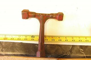 Old Antique Huber Steam Engine Tractor Co T Handle Wrench Tool 1224
