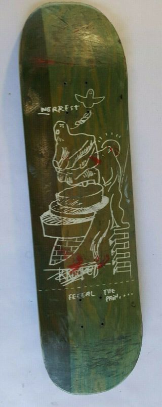 Mark Gonzales Krooked Skateboard Deck 32 X 8.  5 Pre - Owned Rare Feel The Pain 00s