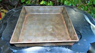 Ovenex Square 10 " X 10 " Tin Textured Baking Pan Kitchen Antique