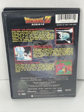 Dragon Ball Z - Namek: Rebirth (DVD,  1999) RARE With Insert OOP A1 2